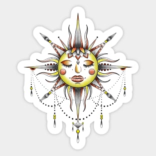 Sun design Sticker